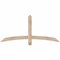 Ekena Millwork Bellingham Smooth Timber Gable Bracket, Douglas Fir, 60"W x 27"H x 1 1/2"D x 3 1/2"F, 11/12 Pitch GBW060X27X0204BEL00SDF - alternate 1